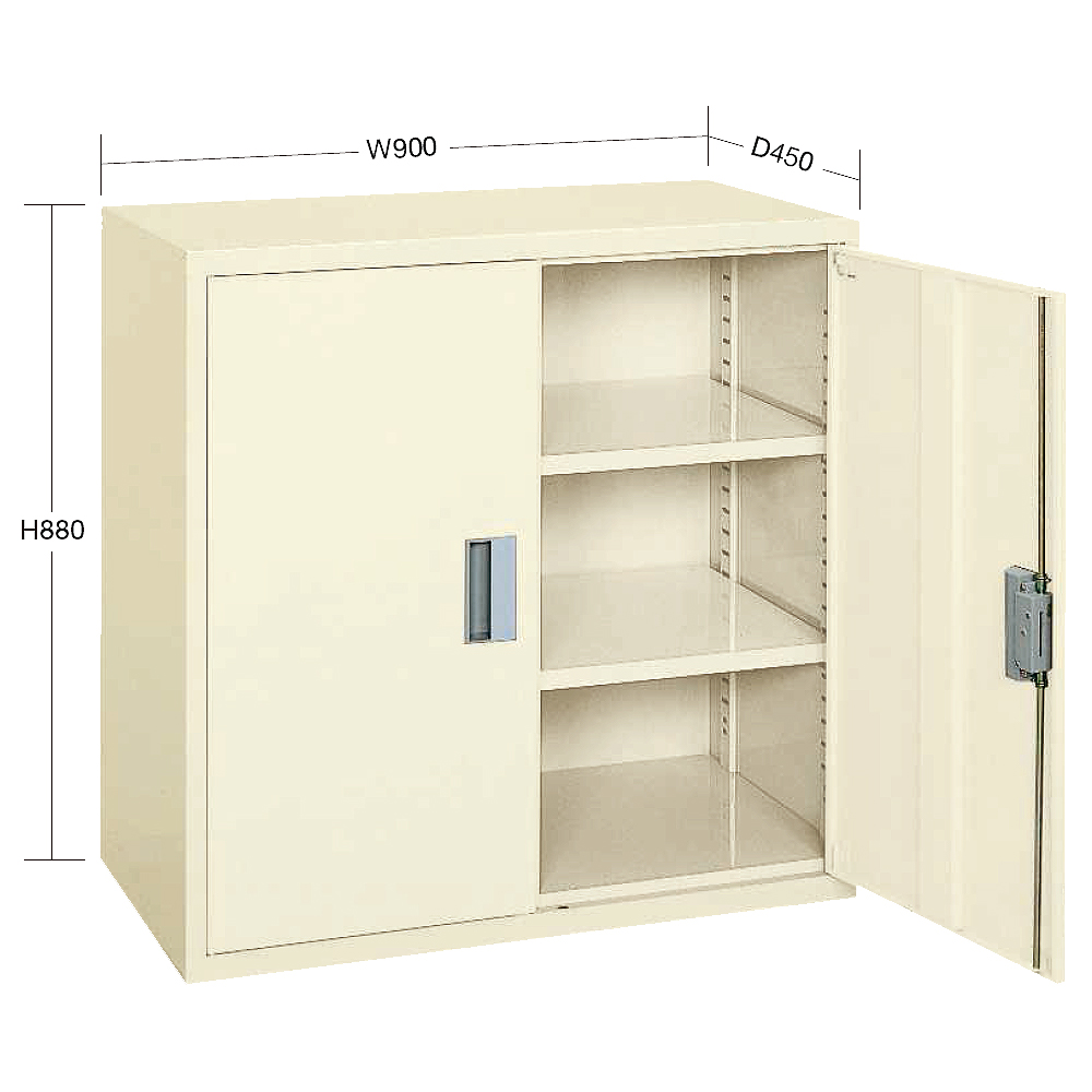 大型スチール保管庫（両開扉タイプ）M350U-93BNIS