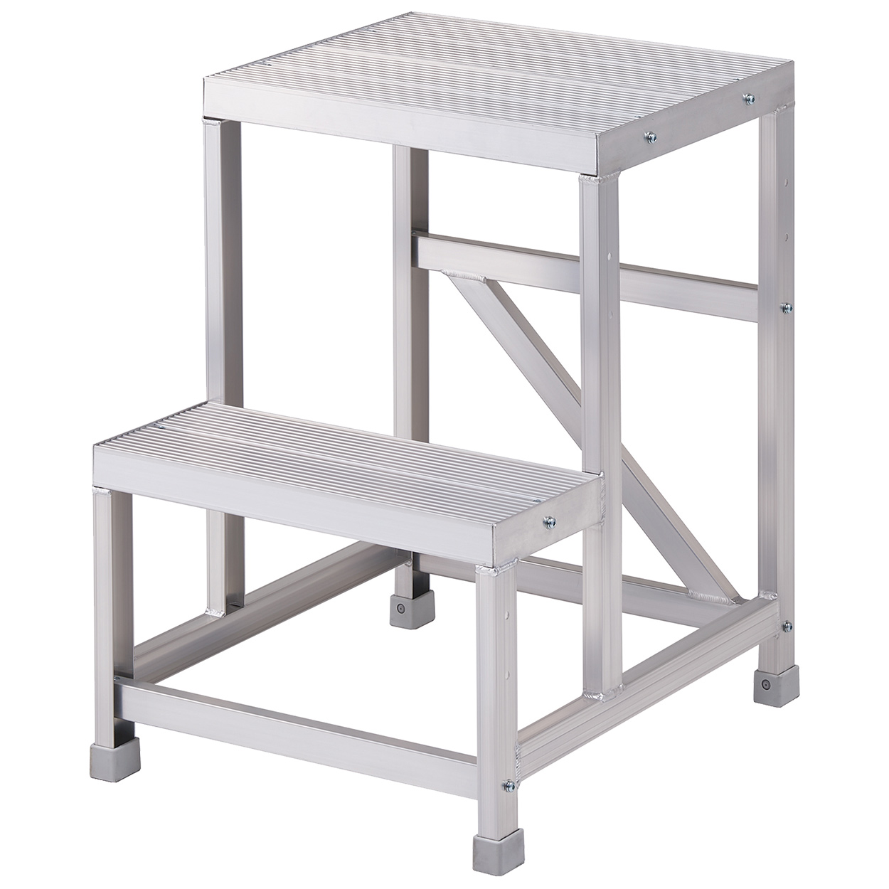 階段作業踏み台シマ板天板（60×40×75cm）/M380BG3H/測定/包装