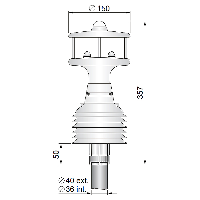 2次元超音波風向風速計/MC35D-51-3DS | シロ産業 |