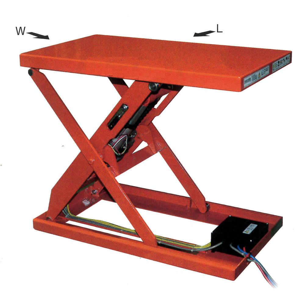 超低床電動シリンダーミニテーブルリフトDC24V仕様MD18LL-100-47V-24VT