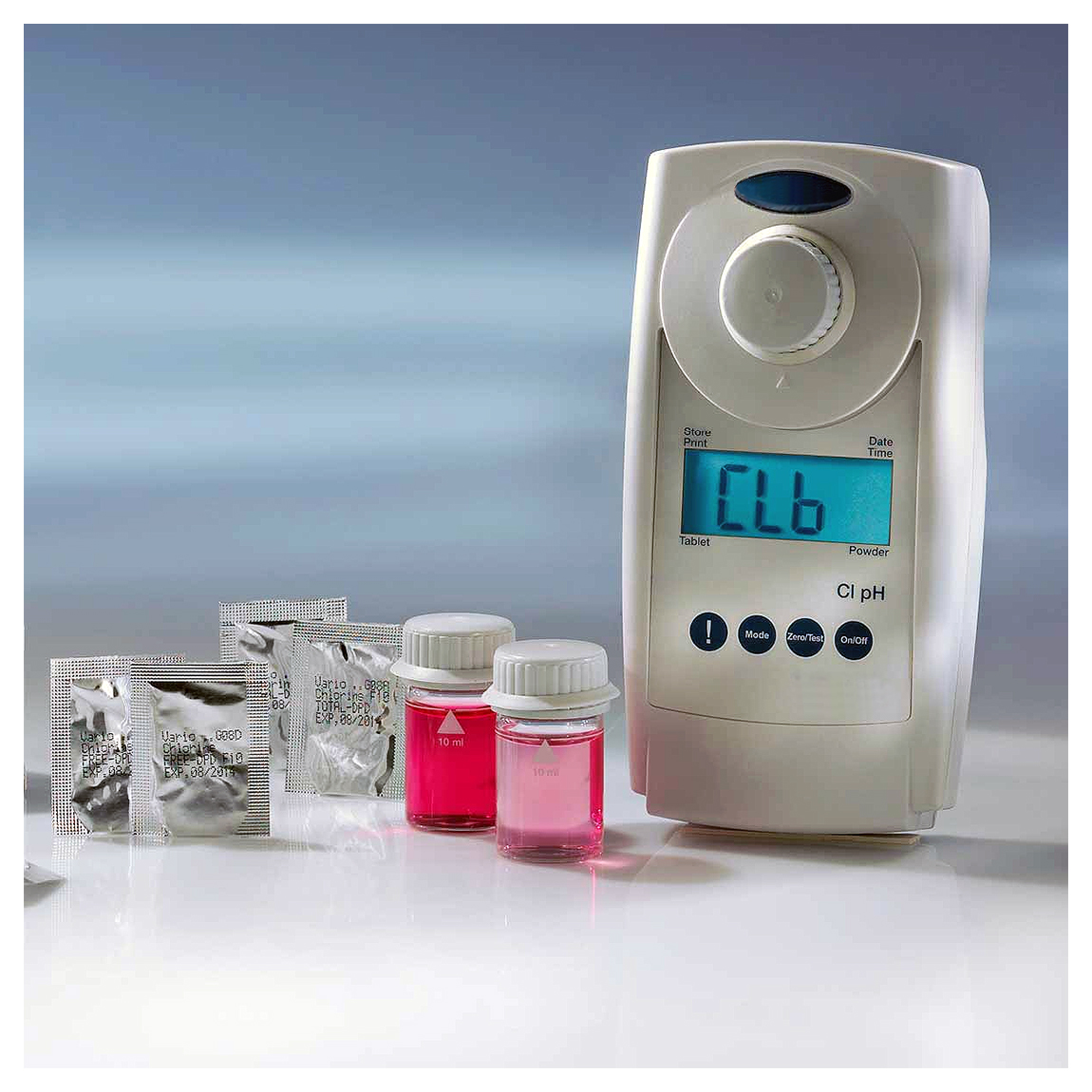 遊離・結合・全残留塩素用濃度計（DPD錠剤試薬）MI1CR-211LT