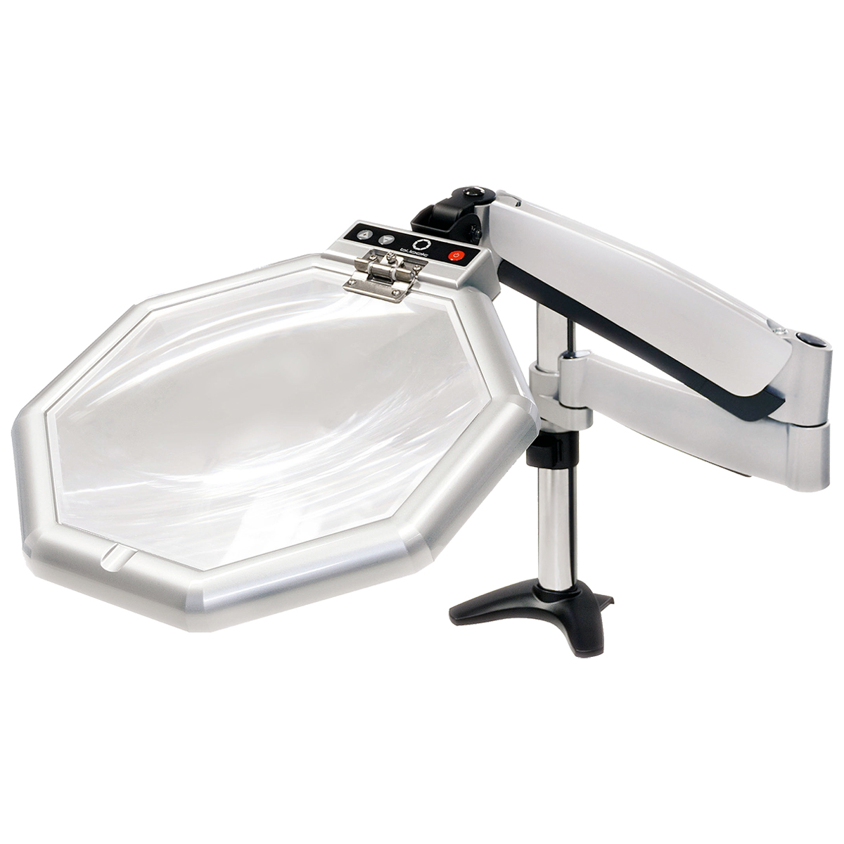 食品工場向け大型八角異物検査拡大鏡LED付き/M1234BL-FF8PAGB