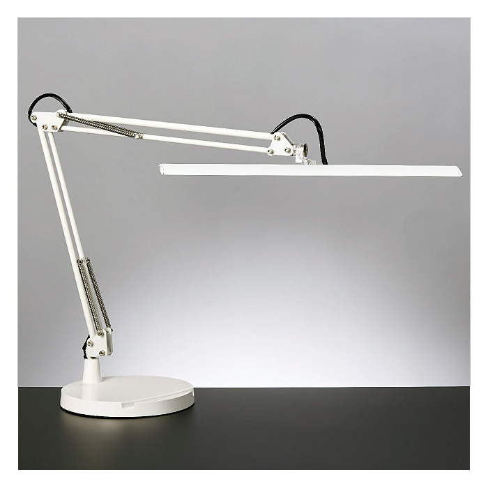 卓上作業LEDライト　スマホ設置スリット付きプレートM2066WL-10DW