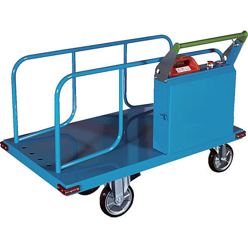 充電式長尺電動台車500kgハンドル高さ600mm(リチウムイオン電池仕様)/M227AST-500L-6T