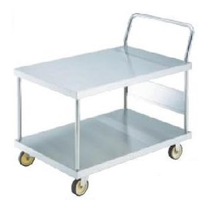 オールステンレス台車(片袖２段タイプ・ナイロンウレタン車輪)/M227S-32-100NUT