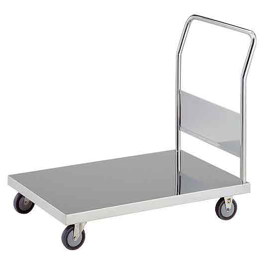 オールステンレス固定ハンドル台車(導電ウレタン車輪付)/M227TAS3-100DU