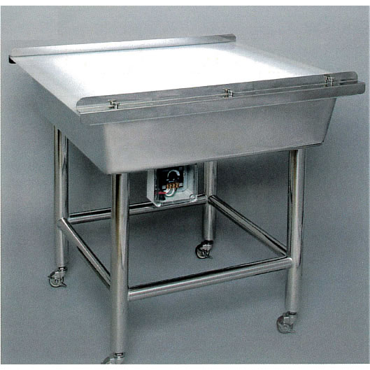 高圧防水LED照明食品用小型検査テーブルH800mm(食品工場向け)/M2340T-858080WP