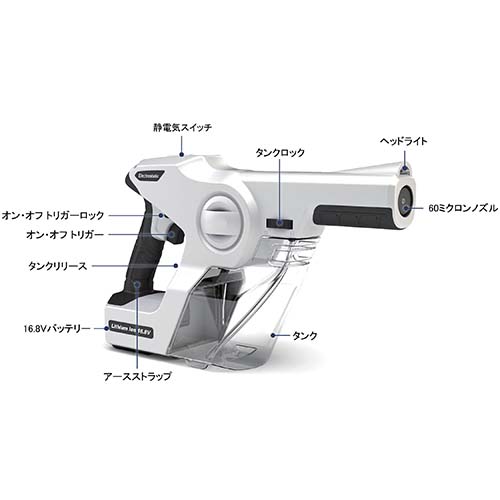 静電殺菌噴霧ガン/M2720SE-311G