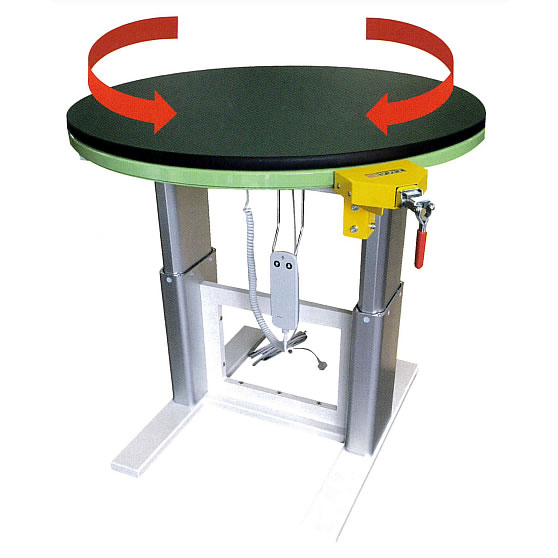 電動上下昇降回転板作業台(中荷重250Kg)M2913TBS-250KG-250ST-W890S