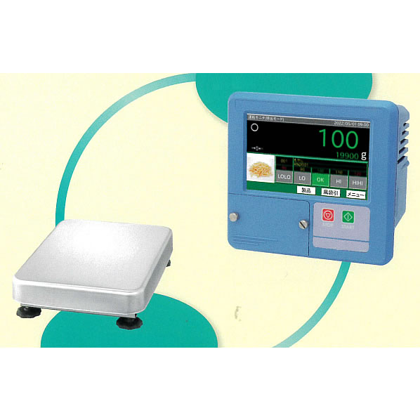 食品工場向け小型取り出し計量秤樹脂パネル表示器付(20kg)/M2SB-20KG
