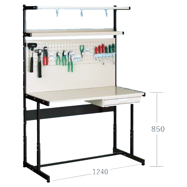 高さ調節式LED付き定置型作業台M39TH-90AS