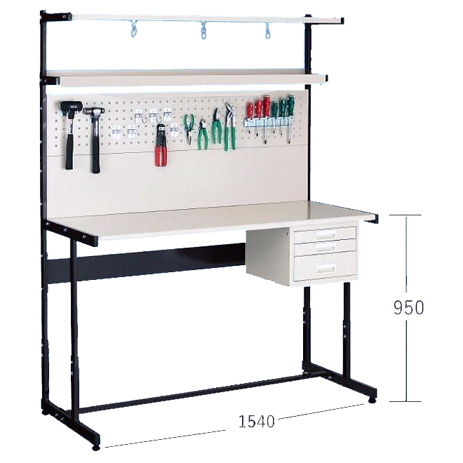 高さ調節式LED付き定置型作業台M39TH-90AS