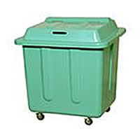 キャスター付ごみ箱ペール 約450L グリーン（ゲルコート仕上げ）/M516CP-GR500AH
