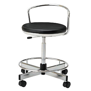 作業用チェア　キャスター仕様（背パイプ付）M536SM-36LNZN