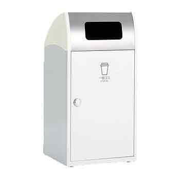 分別ゴミ箱標準型投入口ステンレス(一般ごみ用)オフホワイトM664S-168-910-7T