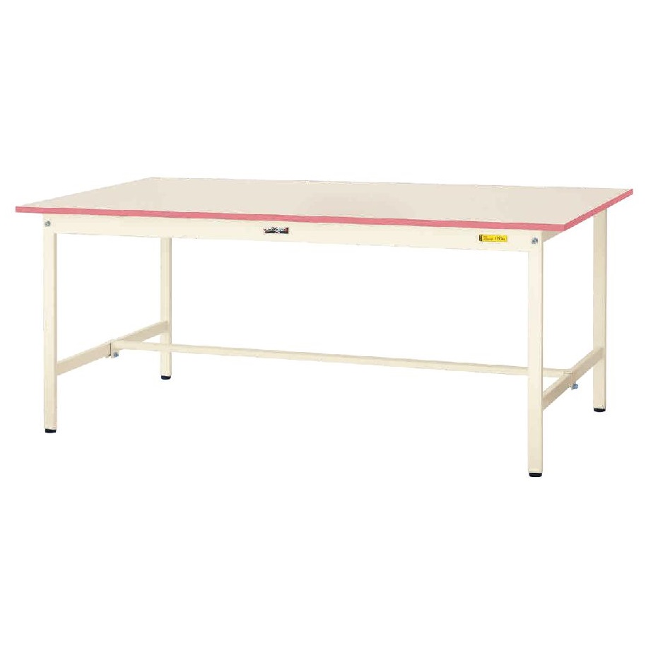 天板エッジカラーリング軽量作業台(赤色)1800×900×740M835SUP-1890-REY
