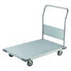 オールステンレス台車(固定ハンドルタイプ・コーナーＣ付・導電ウレタン車輪)品番　M227S-3B-100DUT