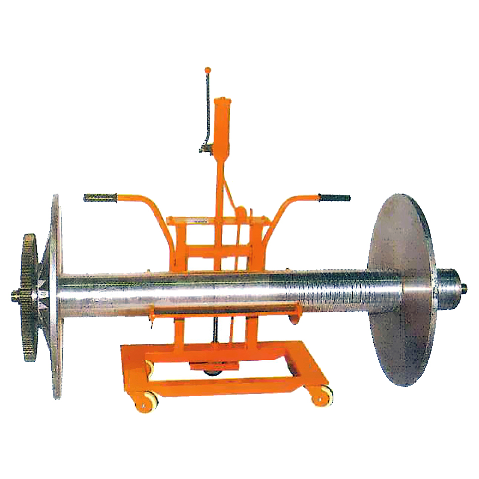 長尺ロールシャフト運搬用リフト台車/M1378LS-E240KG-P800T