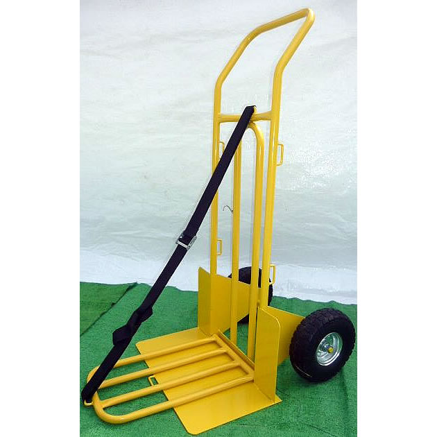 スチール製大型荷台ノーパンク二輪車(イエロー)/M1420NP23-5528YT