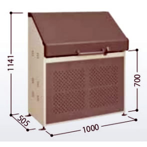 集積ゴミ箱(スリムタイプ小世帯向け)/M1585K-B1005T