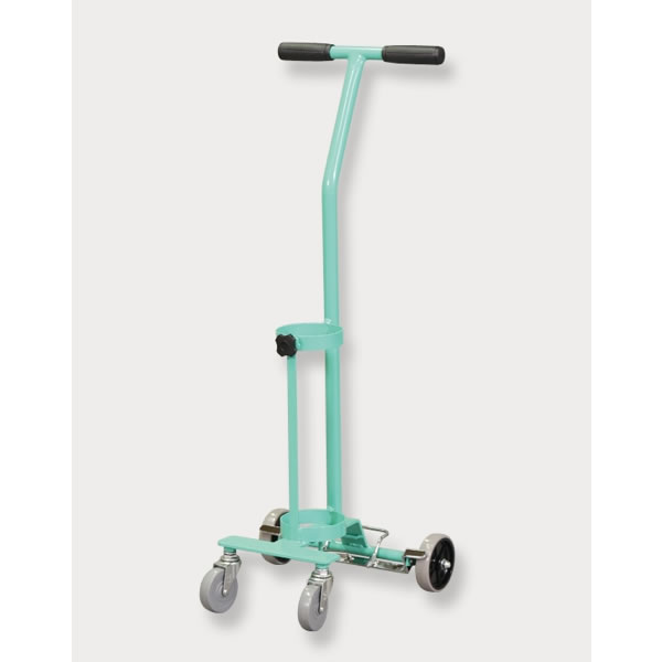 500Lボンベカート　パステルブルー（1本用）ストッパー付/M1637BCS-500L-1B