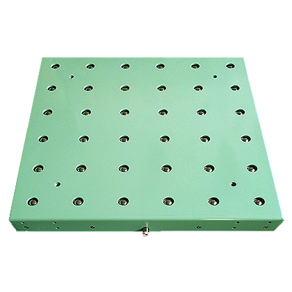 エアー駆動式ボールローラーコンベヤテーブル 600×600mm/M2234VLT-6A