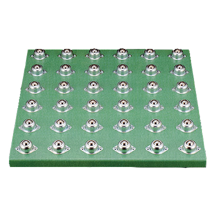 ボールローラーコンベヤテーブル 600×600mm（ゴミ排出穴付き）/M2234VT-06A50H