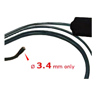 φ3.8mm超小型カラーカメラ　RCA出力タイプ（1m/65°）/M244P-1003-65-100W