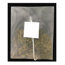 お茶メッシュ袋タグ付(小)5000枚/M3591TGM-1S