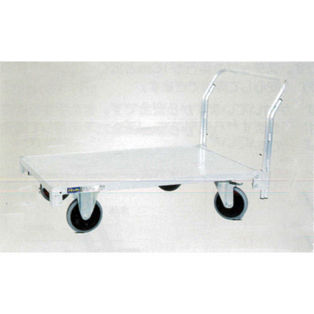 低床大型アルミフラット荷台台車(２輪自在２輪固定)/M453T-2361-200LJ2