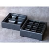 蒸気加熱ボックス2段会席膳（4×4マス）冷蔵保管対応/M1161SHB-2DANKAISEKI4X4K2