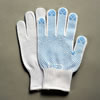 滑り止め加工付き薄手手袋（12双組）紳士用/ブルー/M1758GL-5131W-BL