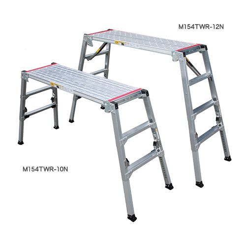 軽量四脚調整足場作業台/M154TWR-10N