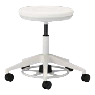 フットペダル式高さ調節作業椅子　布地タイプ（サファイアブルー）/M536HFS-MNW35N-AP