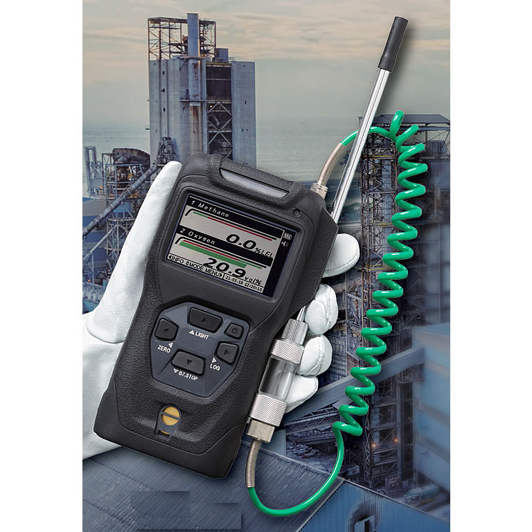 複合型ガス検知器可燃性ガス/酸素(高感度検知・爆発危険濃度検知)/MC1P-33682-WS