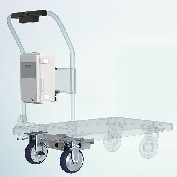 電動アシスト台車キャスターユニット(後付タイプ)300kg/M163EA-300KG