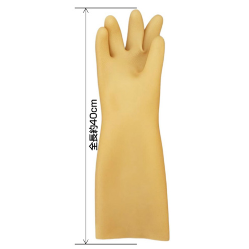 極厚天然ゴムロング手袋/M1758RLG-956BE