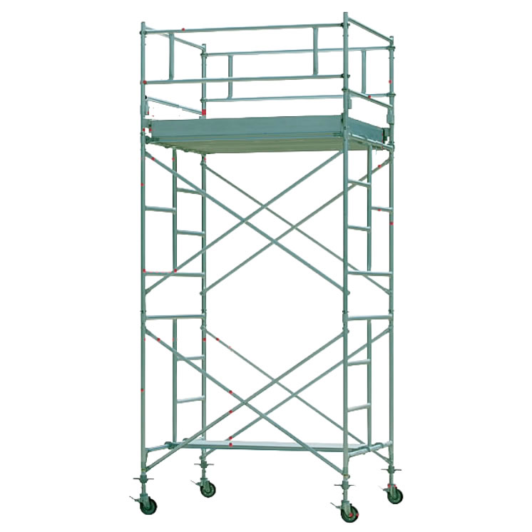 アルミローリングタワー移動式高所作業台足場1段セット/M196RA-1CP