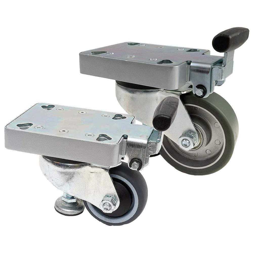 フットペダルアジャスト付キャスター/M2118JC80-EH-ESDS