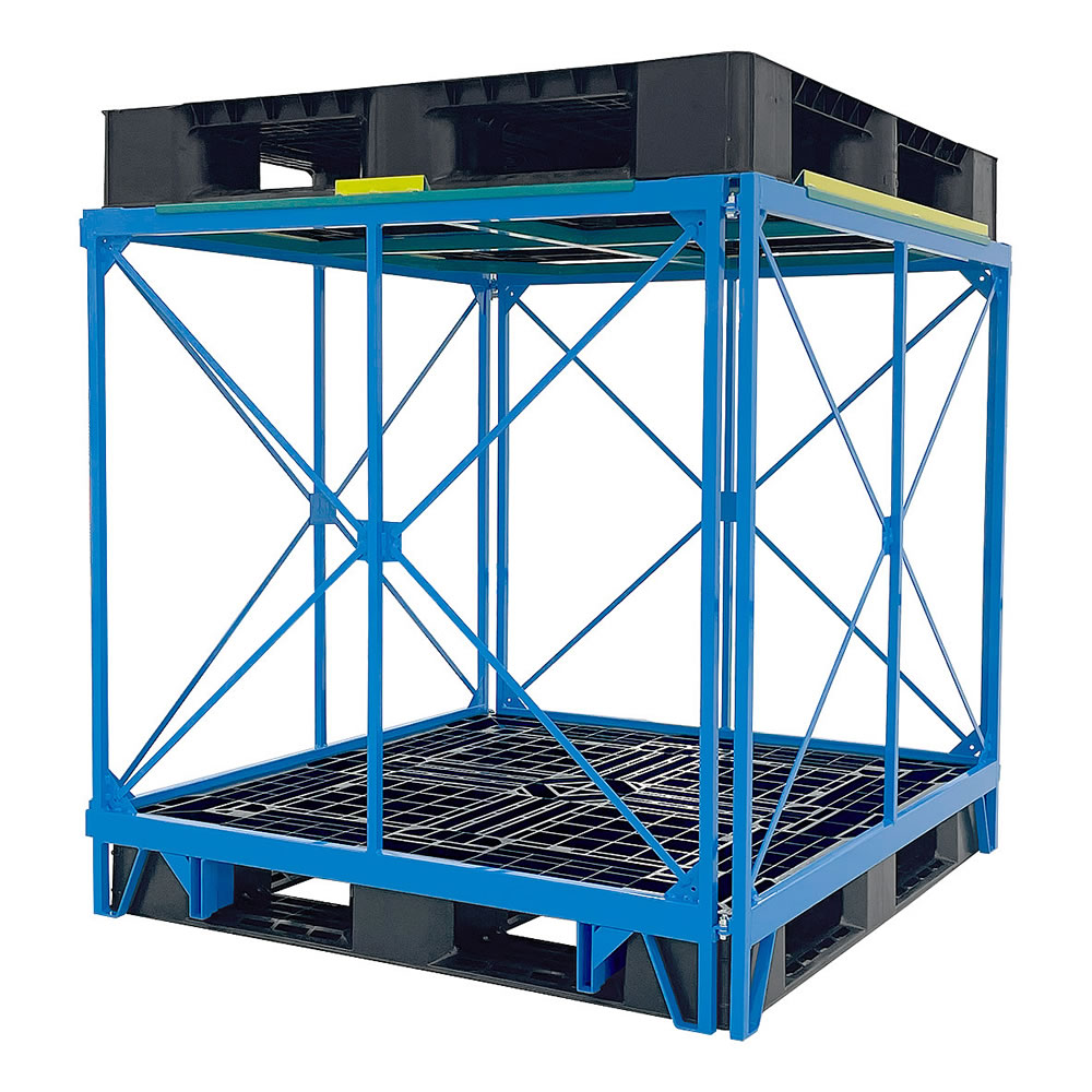 二段積み1100×1100mmパレットラック/M2780TSR-1100M