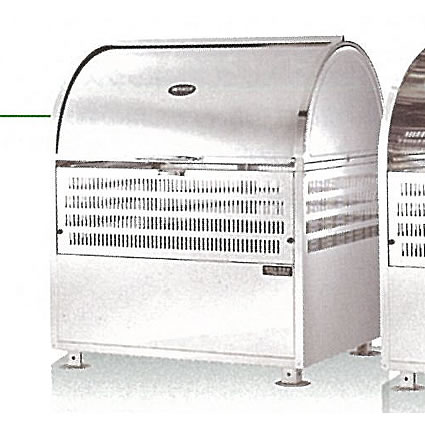 大型ステンレスゴミ箱ステーション/M3282S-600W