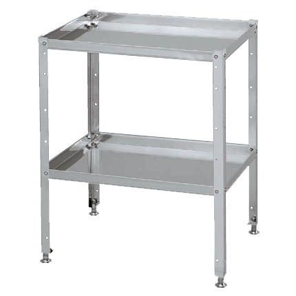 ステンレス小型作業台固定ワゴン（750×500×730）SUS430/M350N4