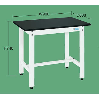 軽量作業台H740mm 均等荷重350kgリノリューム天板/M350NK-38LFW