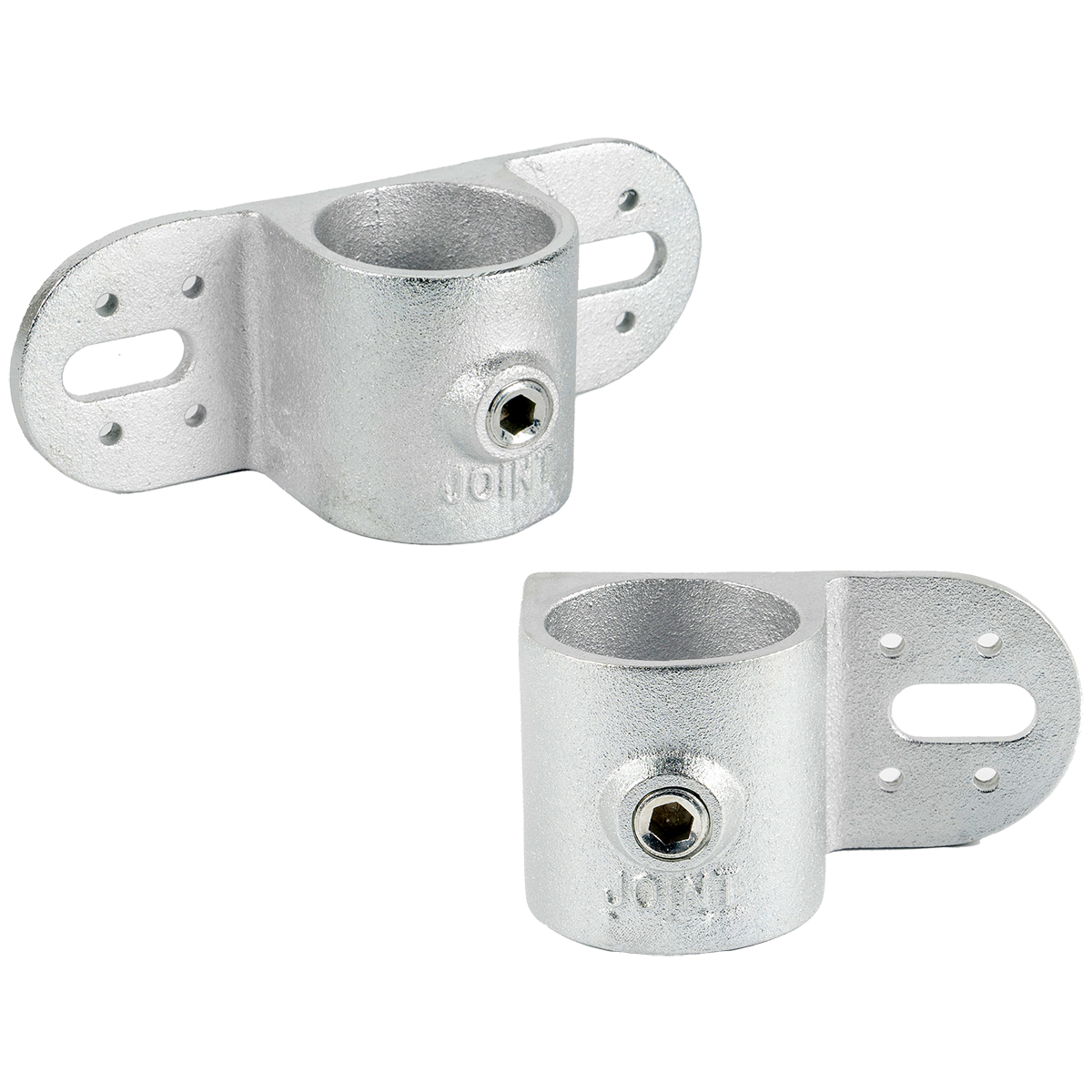 屋内用単管パイプジョイント板止め金具片羽根タイプ/M4227PJS-EG81SBJ