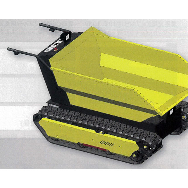 防水荒地用電動クローラー台車300kg(ワイヤー追随コントローラー付)登攀角度20度/M4267WPA-300KG