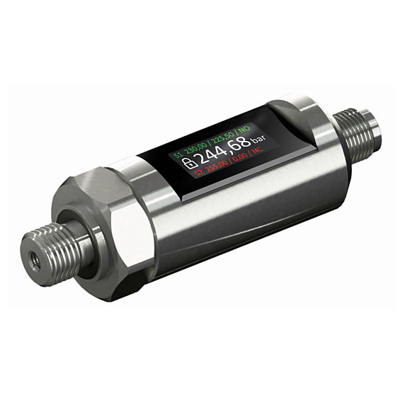 小型コンパクト液晶デジタル圧力計(アナログ出力付属)-0.1～0.５MPa/M4317PT-0.5MPA