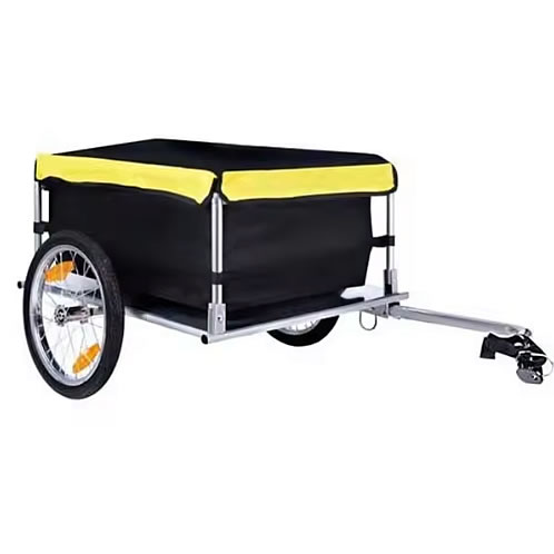 折りたたみ式自転車牽引用トレーラー（コンテナバッグ・フタ付き）/M4416CBT-112AD