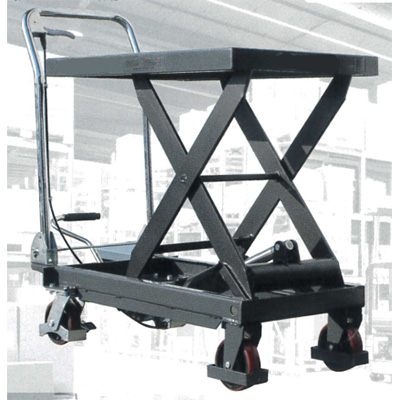 手動油圧台車リフト均等荷重500kg(テーブル寸法W500×850mm高さH340〜880mm)/M463HL-5085PL