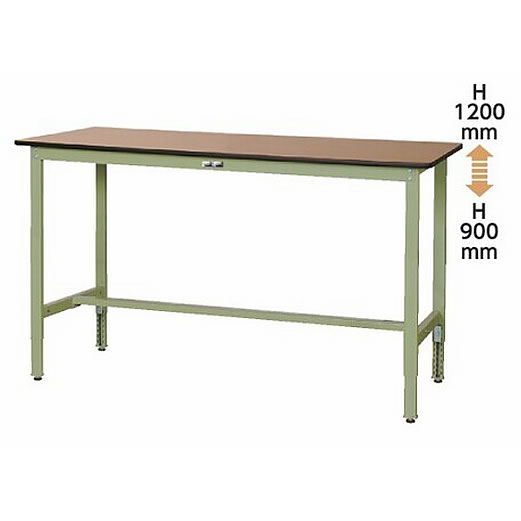 伸縮脚軽量作業台(H600～900mm)ポリエステル天板/M651WPA-1890-MG