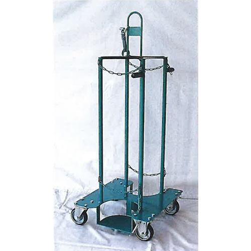 47Lガスボンベ低床2連吊り台車(仕切無)/M969GA-47LWN